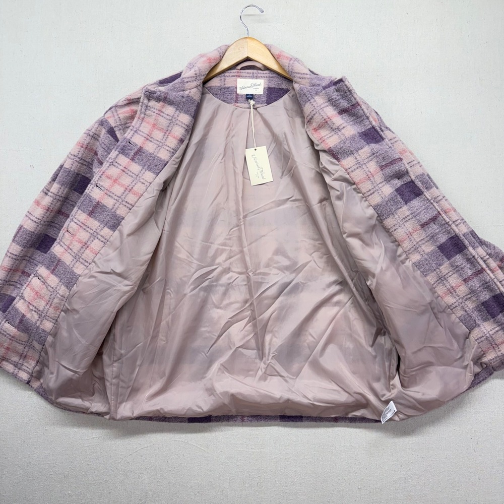 Universal Thread Purple Plaid Shacket Womens M Button Front Shirt Jacket NWT New - Picture 9 of 16